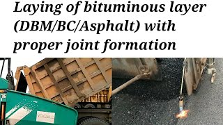 Laying of Bituminous layer DBMBC [upl. by Hesler]