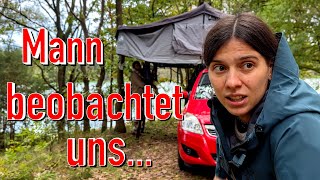 Mann beobachtet uns beim Wildcampen ⛺️ 👀 😵‍💫 [upl. by Euqinaj737]