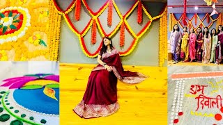 Diwali 2024 Vlog 🪔  Rangoli at home  Diwali Hampers  Vadodara  Office Diwali  Nishi Singh [upl. by Diarmit]