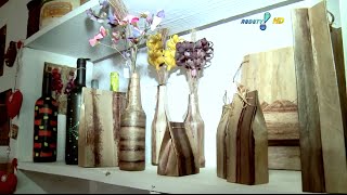 Artesãos produzem arte com folha de bananeira [upl. by Aneehsak]