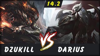 Dzukill  Yasuo vs Darius TOP Patch 142  Yasuo Gameplay [upl. by Iridis398]