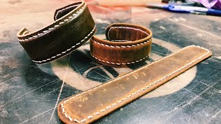 Leather Cuff DIY Leather Bracelet [upl. by Seiter]