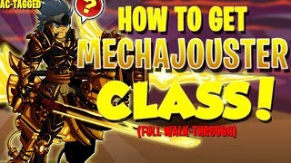 AQW  HOW TO Get MechaJouster Class Full Walkthrough ACTAGGED  ITEM Showcase [upl. by Libbna761]