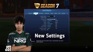 NRG JUSTIN  CAMERA amp CONTROLS SETTINGS IN ROCKET LEAGUE SEASON 7 [upl. by Otto]