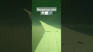 Dangerous 🌫️🌩️✈️ weather ☁️ Qatar Airways flight travel qatarairways lusaka bollywood song [upl. by Yelnikcm]