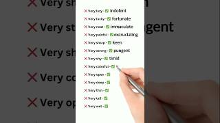 Stop Saying VERY Use These Descriptive Words Instead 🚫✅ shorts [upl. by Aenat]