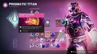 New Prismatic Arc Build amp Fashion for Titan with Cuirass Of The Falling Star season 25 Destiny 2 [upl. by Oeramed632]