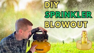 The Easy Way to Blow Out a Sprinkler System  Key Tips to Avoid Freeze Damage [upl. by Oidacra]