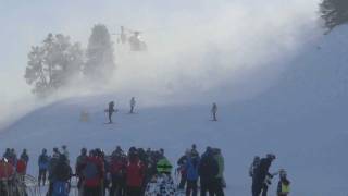 Helicopter landing to pick up injured skier  Zillertal Austria 2012 [upl. by Drhcir]