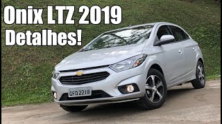 Chevrolet Onix 2019 LTZ em detalhes  Falando de Carro [upl. by Rillis20]