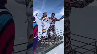 Ski suit gang coming through 🎿 80s retro skisuit skiing skitok skitrip skiholiday [upl. by Aridan]