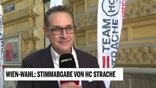 AbschlussStatement von HC Strache nach der Stimmabgabe [upl. by Ahsercel]