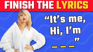 FINISH THE LYRICS  Most Popular viral Tik Tok Songs of 20222023  Music Quiz [upl. by Siuqram527]