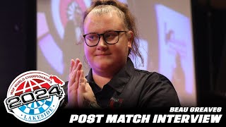 Beau Greaves vs Kirsi Viinikainen  Post match interview Lakeside2024 [upl. by Milty]