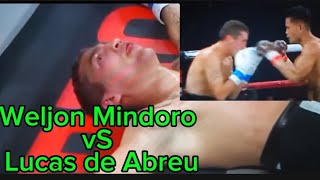 weljon Mindoro vs Lucas de Abreu 3rd round KO [upl. by Reeve]