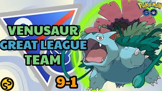 VENUSAUR BEST TEAM IN GREAT LEAGUE POKEMON GO BATTLE LEAGUE SEASON 18 2024 [upl. by Khai]