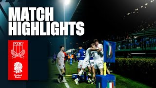 Italy U20 Men vs England U20 Men  Mens U20 Six Nations highlights [upl. by Amorita]