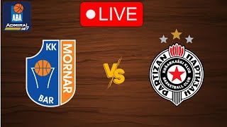 🔴 Live Mornar Bar vs Partizan  Live Play By Play Scoreboard [upl. by Inohs]