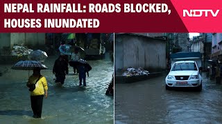 Nepal Rain News  Incessant Rainfall Sweeps Across Nepal Roads Blocked Houses Inundated [upl. by Seleta]