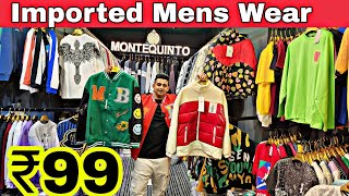 Imported Clothes market in delhi  Mens wear wholesale market in delhi  Tshirt Wholesale market [upl. by Annayram165]