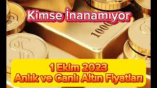 1 EKİM 2023  ALTIN FİYATLARI BUGÜN NE KADAR GRAM ÇEYREK YARIM CUMHURİYET VE REŞAT ALTIN FİYATI [upl. by Paddy]