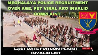 MEGHALAYA POLICE RECRUITMENT PET VIRAL OVER AGE  INVALID COMPLAINT GIPIN NANGCHAPGIPA UIATANIRANG [upl. by Asilem]