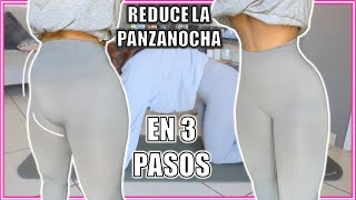 COMO REDUCIR LA PANZANOCHA Abdomen bajo fusionado en 3 pasos [upl. by Pammy]