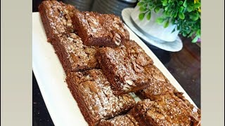 recette de brownies وصفة البراونيز الناجحة 🧡🍫 [upl. by Shirl]