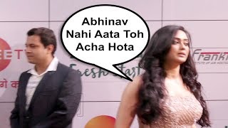 Shweta Tiwari Ignoring Husband Abhinav Kohli At Zee Gold Awards 2018 [upl. by Thetos397]