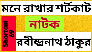 রবীন্দ্রনাথ ঠাকুরের সকল নাটকের নাম মনেরাখার কৌশল ।। Rabindranath tagore er natok mone rakhar kousal [upl. by Saire]