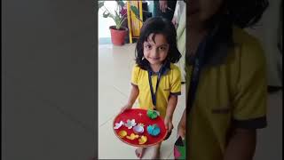 Kidzee Nursery  Diya Thali Decoration Competition  Credible World School amp Kidzee Pithampur [upl. by Lustick]