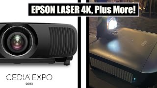 Epson Shows Off Its ELPLX01S Periscope Lens LS12000 4K Projector at CEDIA 2023 [upl. by Llertram110]