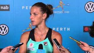 Karolina Pliskova press conference RR [upl. by Icrad]