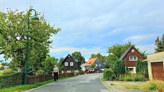 4k Driving in Germany 🇩🇪  Dittersbach  One Of The Most Beautiful Village in Germany  4k60fps [upl. by Anemolif741]