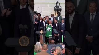 The Champs visited theWhiteHouse 🇺🇸 celtics nba shorts [upl. by Farr]