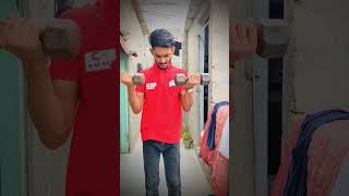 Biceps workout with dumbbells motivation homeworkout bicepsworkout dumbbell MudassirRashid [upl. by Reniti275]