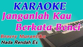 Aku Jatuh Cinta  Broery Marantika  Karaoke Pop Indonesia  Nada Rendah Cewek [upl. by Ahael]