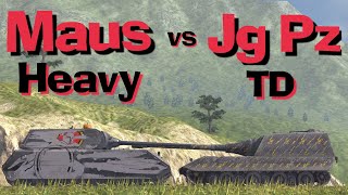 WOT Blitz Face Off  Maus vs JG Pz E 100 [upl. by Saudra]