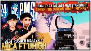 Best Rusher Malaysia Bersatu Mica Ft Uhigh🔥‼ Aim Uhigh Memang Macam Hacker  Pubg Mobile [upl. by Roxine]