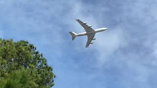 USN Boeing E6B Mercury TouchandGo Takeoff at Charleston International Airport12424 [upl. by Annelak]