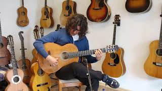 Abraham Ortega 2017  fine handmade flamenco guitar from Sevilla  student of Andres Dominguez [upl. by Amato]