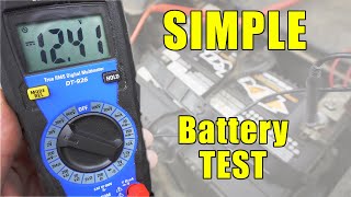 How to Test an Automotive Battery With a Multimeter [upl. by Triny]