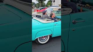 1955 Ford Thunderbird Classic Car Drive By Engine Sound Woodward Dream Cruise 2024 [upl. by Ramhaj291]