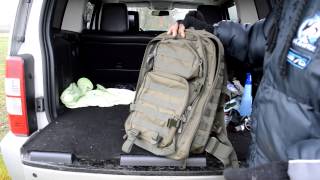 MilTec US Tactical Molle Assault Pack Review 36L Olive [upl. by Chatwin]