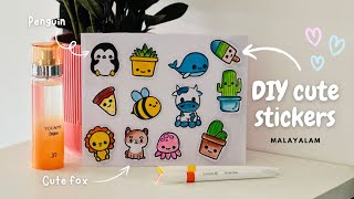 CHEAPEST Stickers at Home😍 without sticker paper [upl. by Haleigh57]