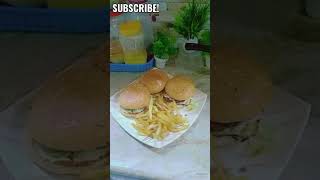 Homemade beef burger beefburgers recipe shortvideo [upl. by Acima]