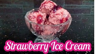 3 Ingredient Ice Cream Strawberry  Creamy Strawberry Ice Cream Recipe  Ice Cream Recipe Tamil [upl. by Anafetse970]