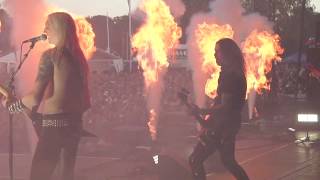 HAMMERFALL  One Against The World Official Live Video  Napalm Records [upl. by Enirac]