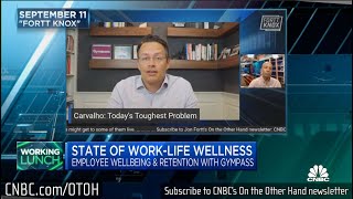 Gympass CEO Cesar Carvalho on Fitness and Wellness as a Corporate Benefit CNBC Working Lunch [upl. by Rivard]