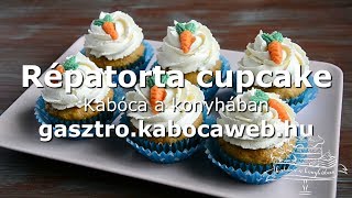 Répatorta cupcake recept videó  Kabóca a konyhában [upl. by Onairpic645]